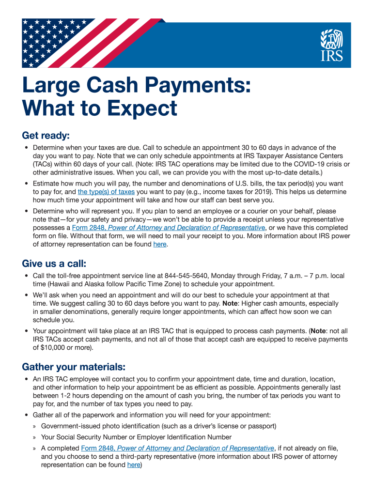  Publication 5436 EN SP 8 Large Cash Payments 2020-2024