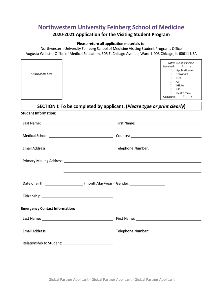  Accepted Visiting Student Confirmation & Payment Form 2020-2024