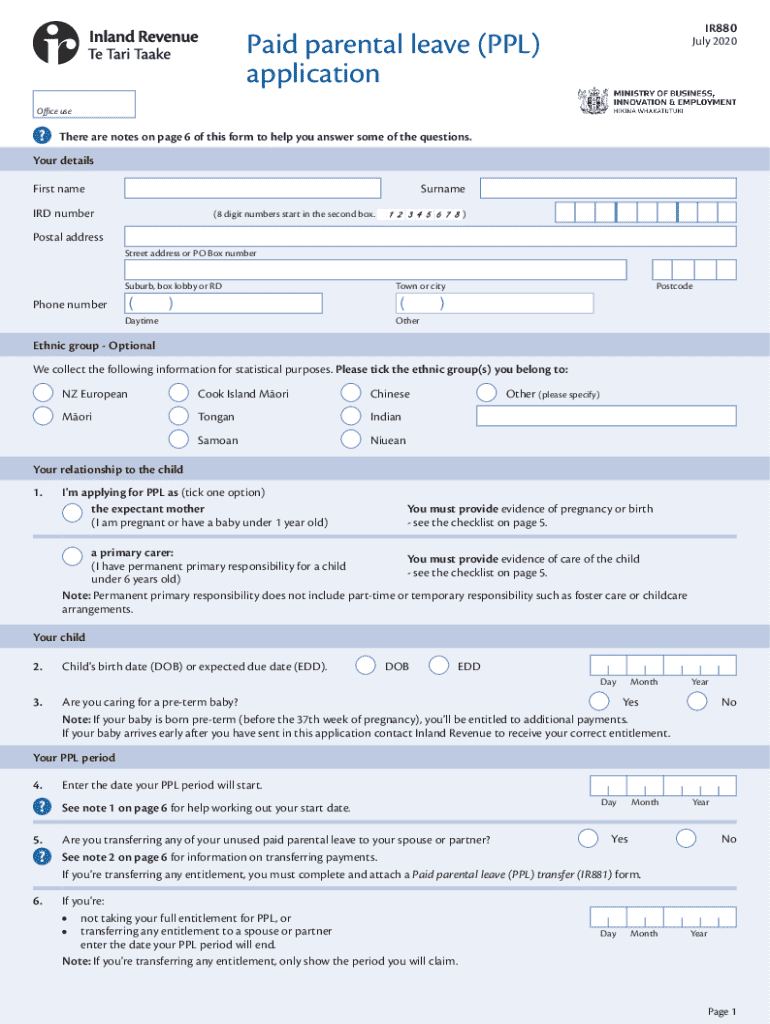 Ird Ppl Form