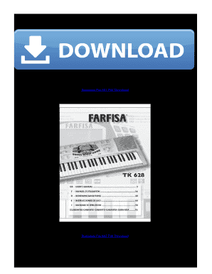 Bontempi Pm 683 Bedienungsanleitung PDF  Form