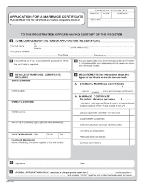 First Marriage Certificate PDF Download  Form