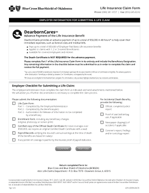 PDF Life Insurance Benefits Application Instructions the Standard  Form