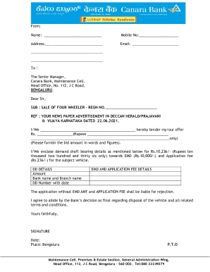 Canara Bank Account Closure Form