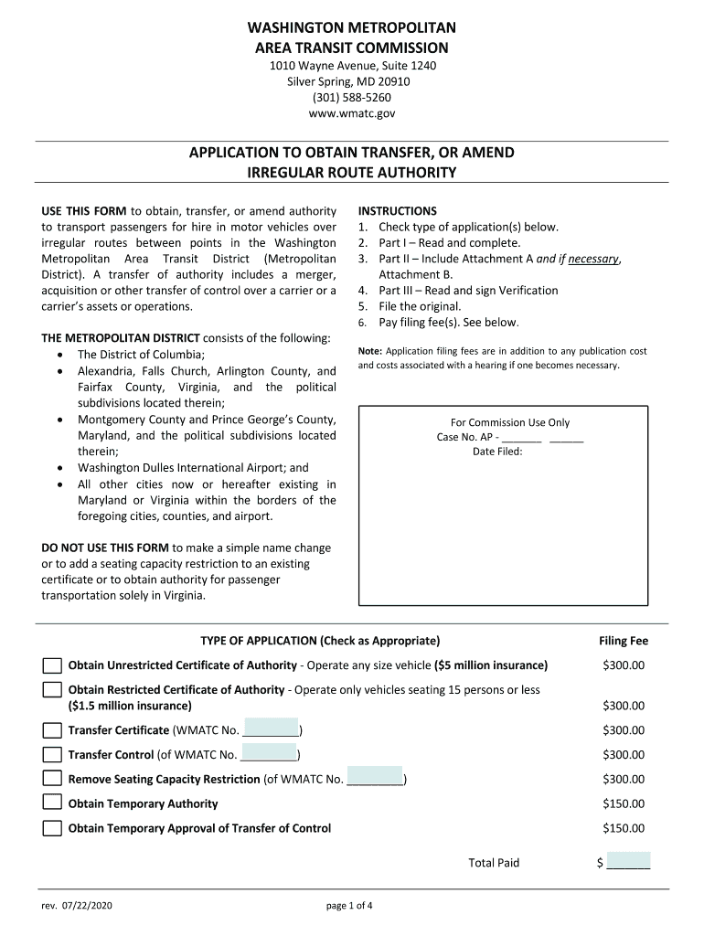 AREA TRANSIT COMMISSION  Form