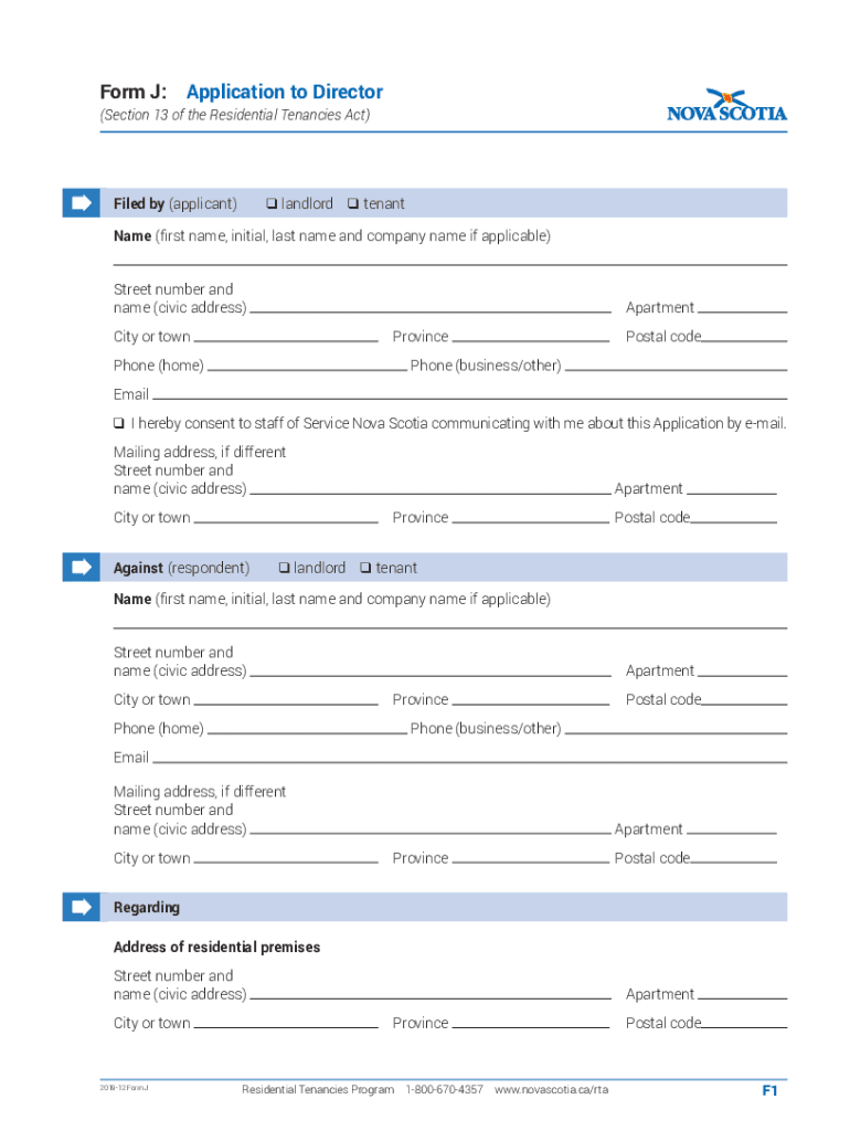 Ca Nova Scotia Guide  Form