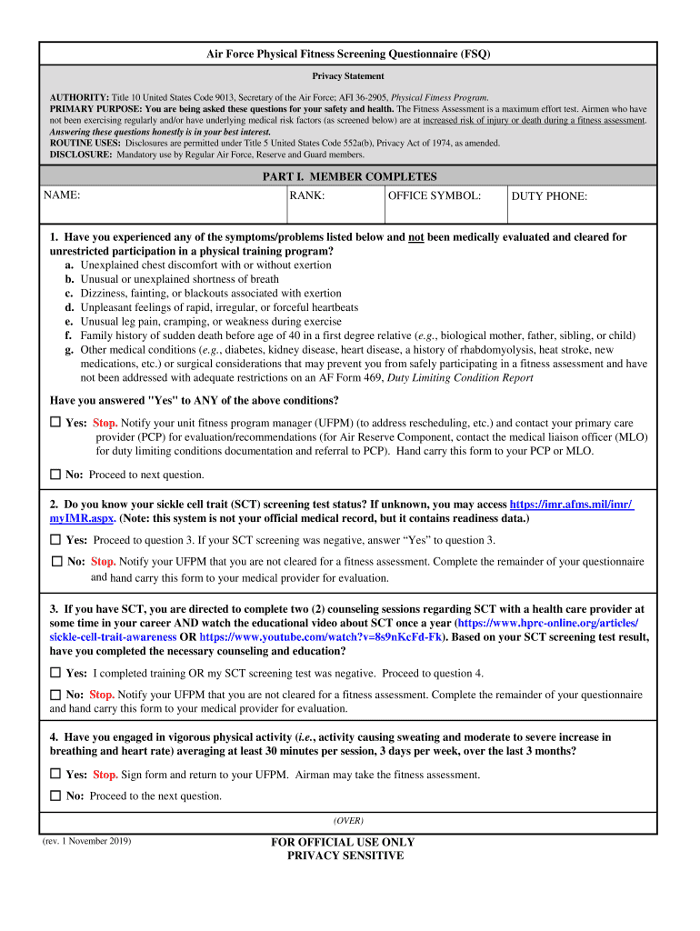 Af Fsq Form