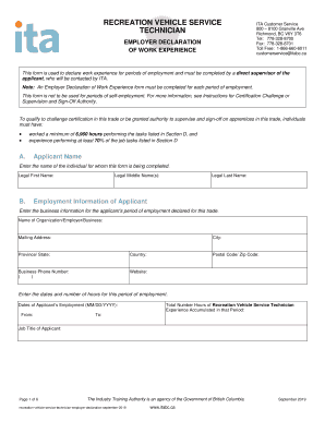  RECREATION VEHICLE SERVICE 2019-2024