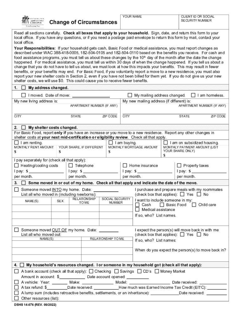  YOUR NAMECLIENT ID or SOCIAL SECURITY NUMBERChange 2022-2024