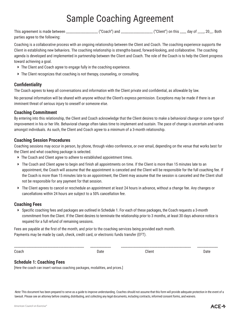 Life Coach Templates  Form