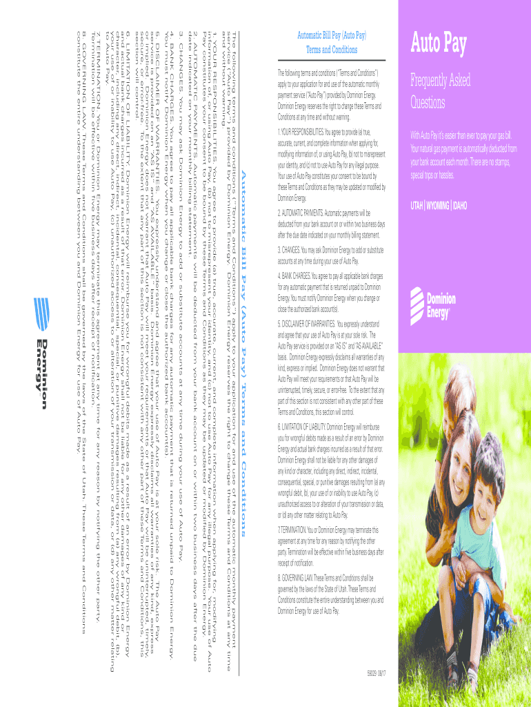 Dominion Energy Bill Template  Form