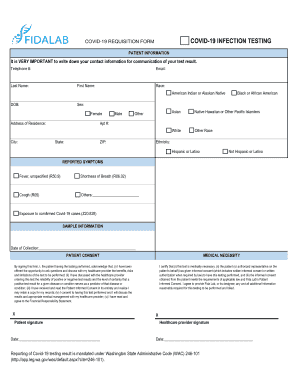 Get and Sign Fillable Covid Test Results  Form