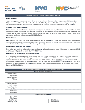 Nyc Doe Covid Consent Form