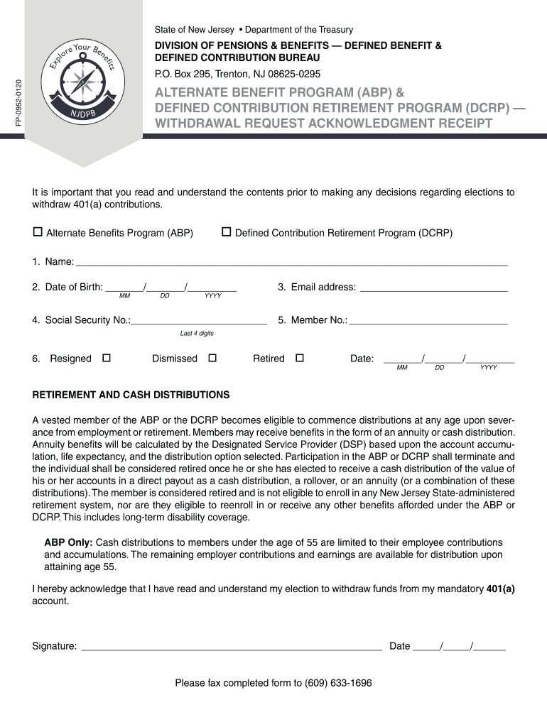 FP 0952 0120  Form