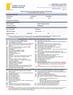  Conventional Underwriting Submission Form First State 2019-2024
