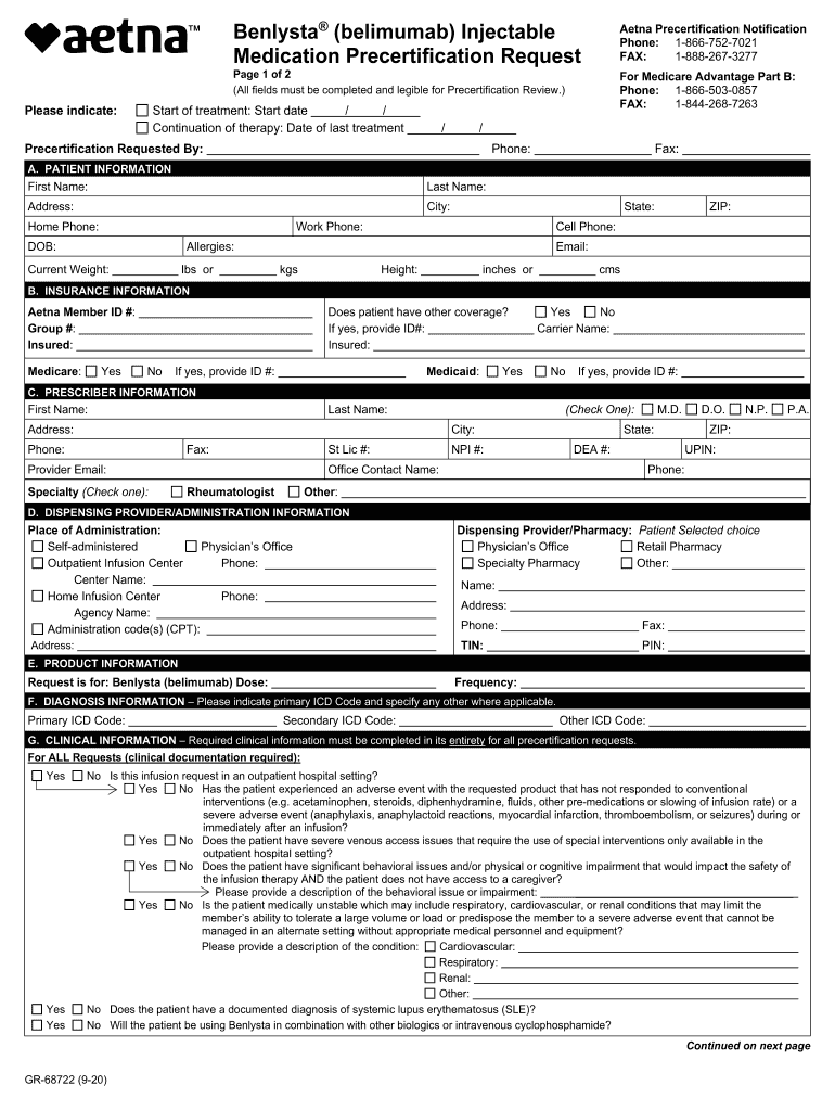  All Fields Must Be Completed and Legible for Precertification Review 2020-2024