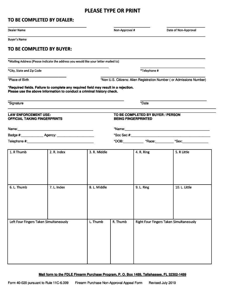  Important Forms and Documents FDLE Florida Department of 2019-2024