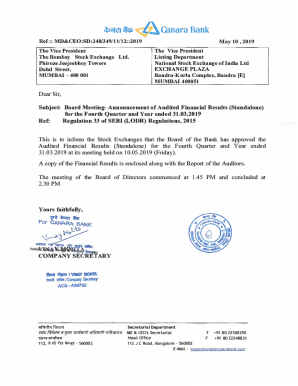 Canara Bank Stock Statement Form