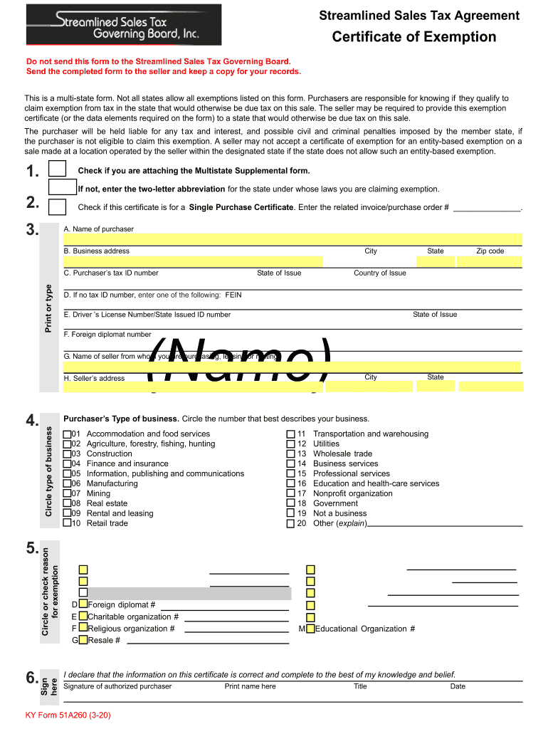  a Seller May Not Accept a Certificate of Exemption for an Entity Based Exemption on a 2020-2024