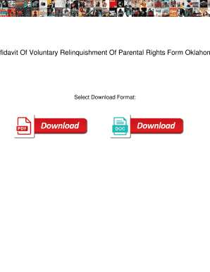 Oklahoma Termination of Parental Rights Form