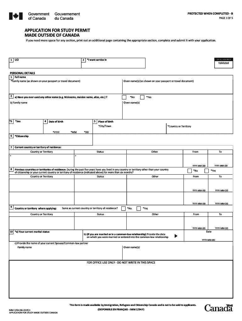  Form Canada IMM 5257 E Fill Online, Printable, Fillable 2019-2024