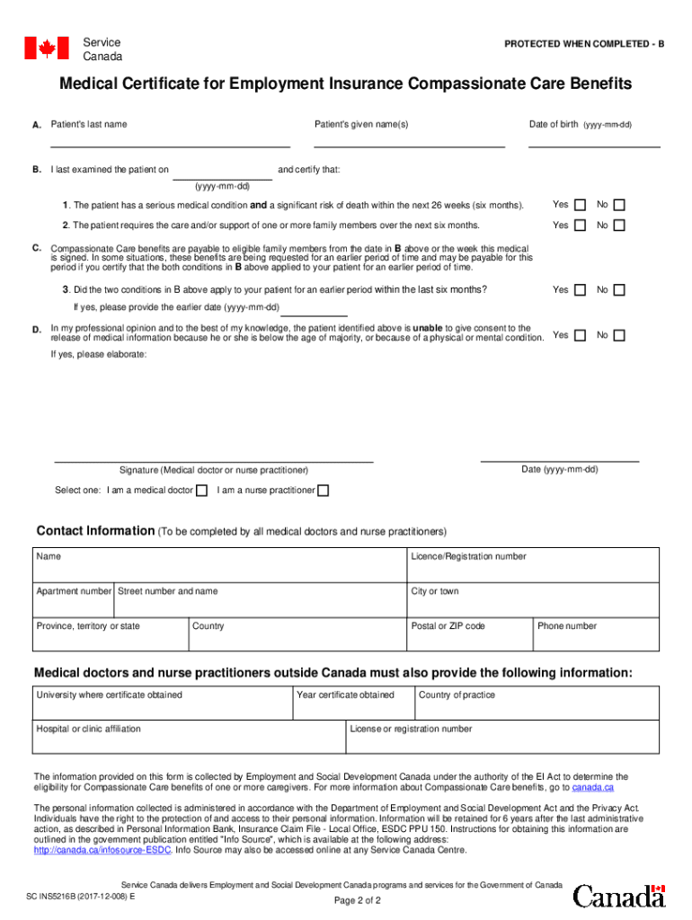  Form Detail Service Canada Forms 2017