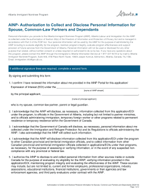  Dependents Authorization Form 2020-2024