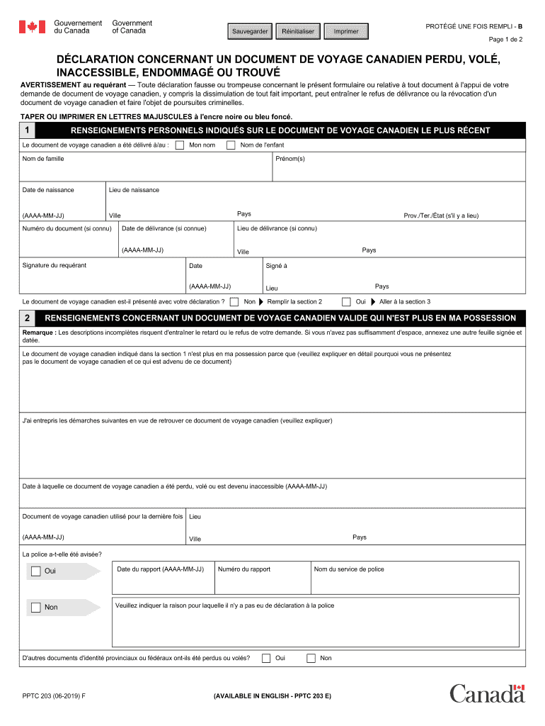 Vol Et Perte De Documentsl'tranger Ministre De L'Europe  Form