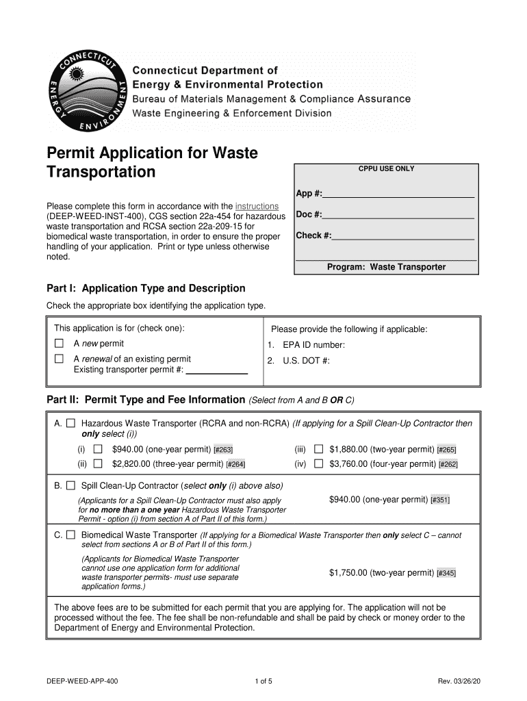 Permit Application for Waste  Form