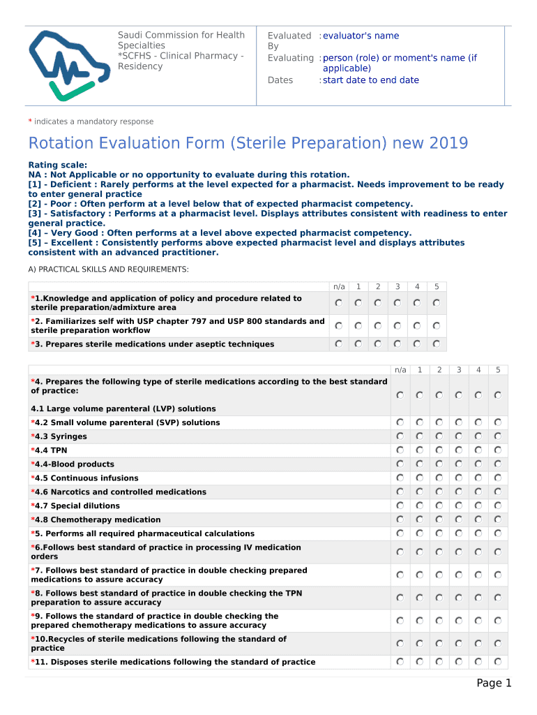 One45 Scfhs  Form