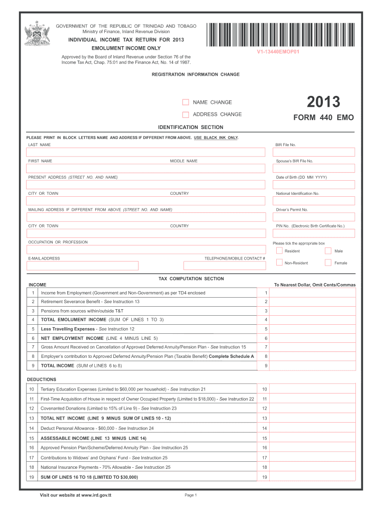  Form 440 Emo 2013-2024