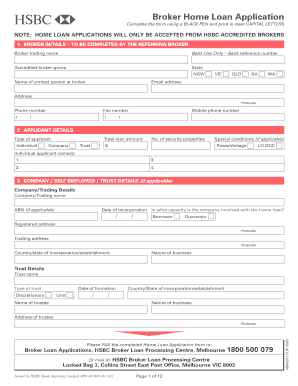 Home Loan Application Form