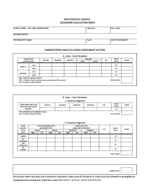 Salzmann Index Form