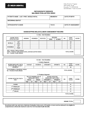 Salzmann Index Form