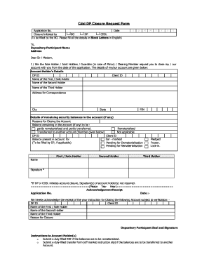 Aditya Birla Demat Account Closure Online  Form