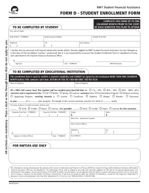 Sfa Nwt  Form