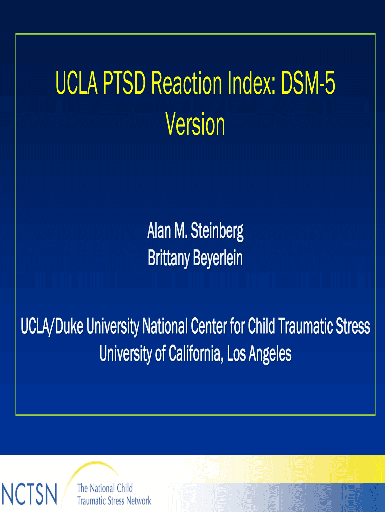 Get and Sign Ucla Ptsd Reaction Index Purchase  Form