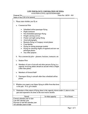 Lic 503  Form