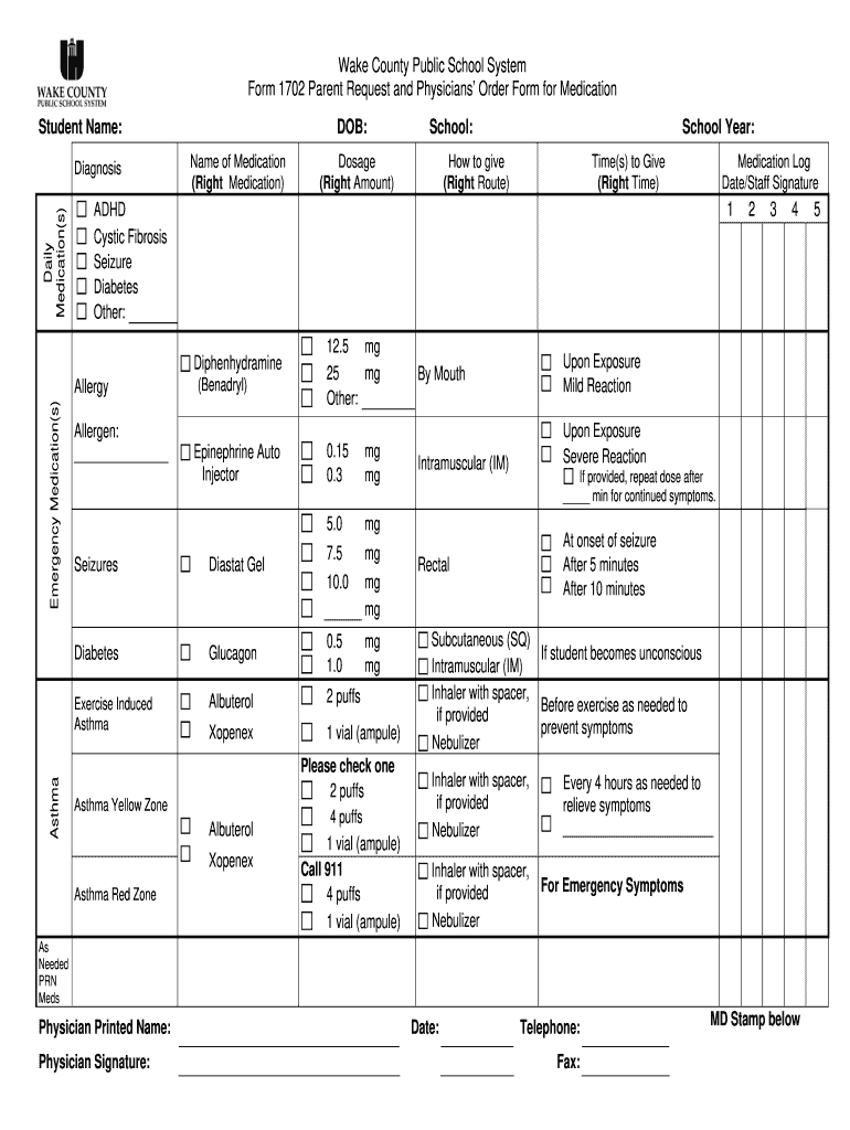 1702 Form Wake County 2012-2025
