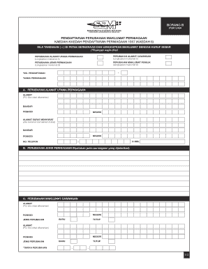 Borang B  Form