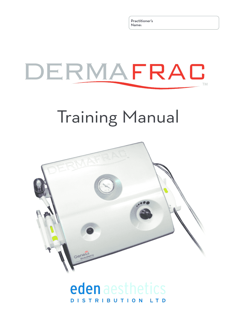 Dermafrac Training  Form