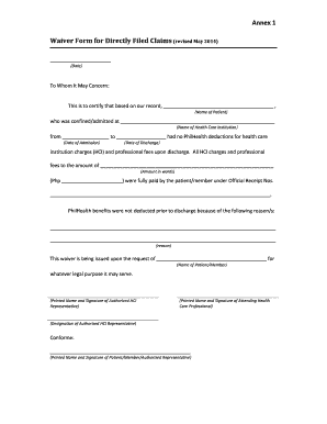 Sample Letter of Exemption for Online Payment  Form