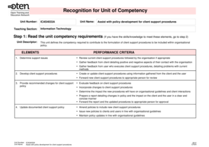 Assist with Policy Development for Client Support PPT  Form