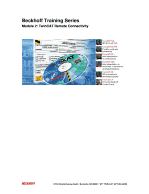 Module 2 Remote Connectivity PDF Download Beckhoff  Form