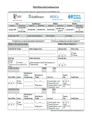 Birth Notification  Form