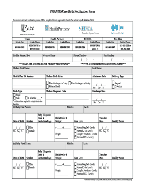 Birth Notification Form PDF