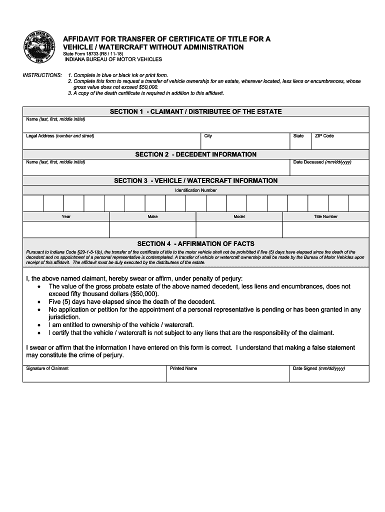 State Form 18733