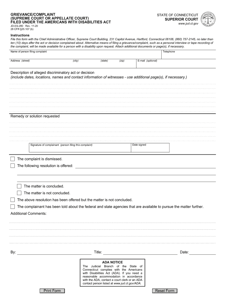  GRIEVANCECOMPLAINT SUPREME COURT or APPELLATE COURT FILED under the AMERICANS with DISABILITIES ACT 2020-2024