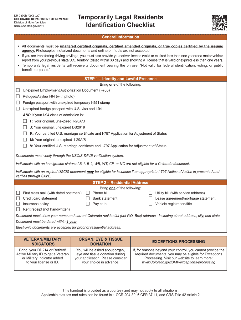  Temporarily Legal Residents 2020-2024