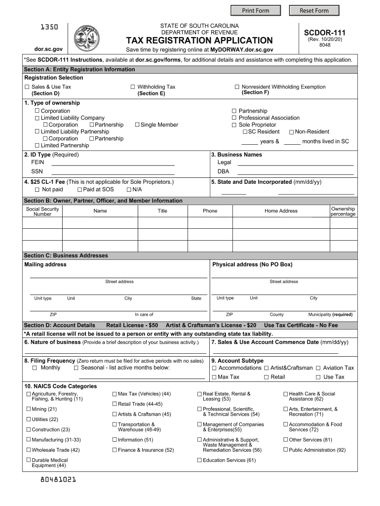 Scdor Sc Fill Out And Sign Printable PDF Template SignNow