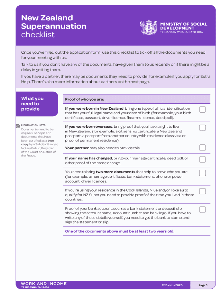  Nz Superannuation Application Online Fill Out and Sign 2020-2023
